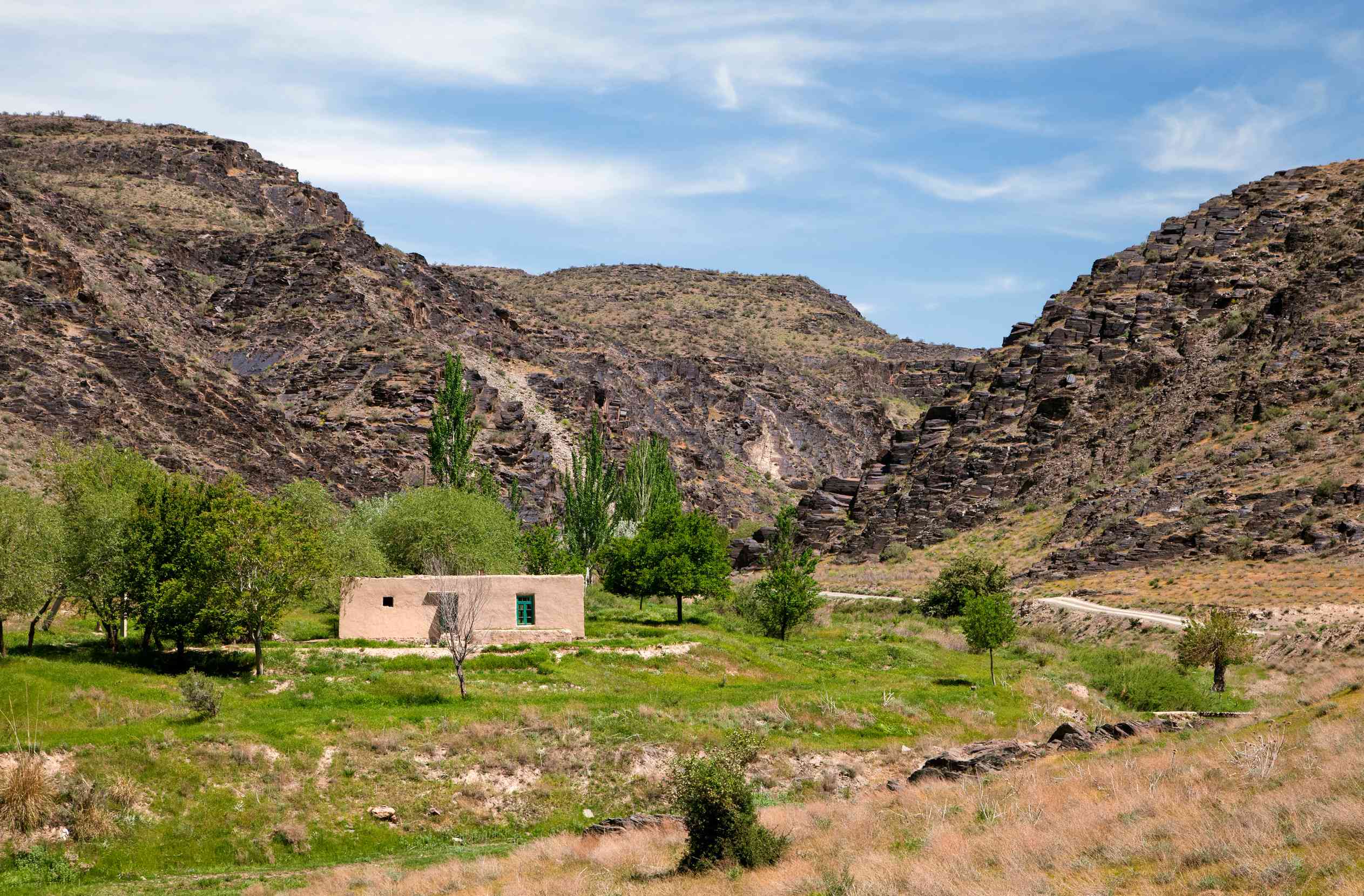 Nurota Black Mountains In Uzbekistan