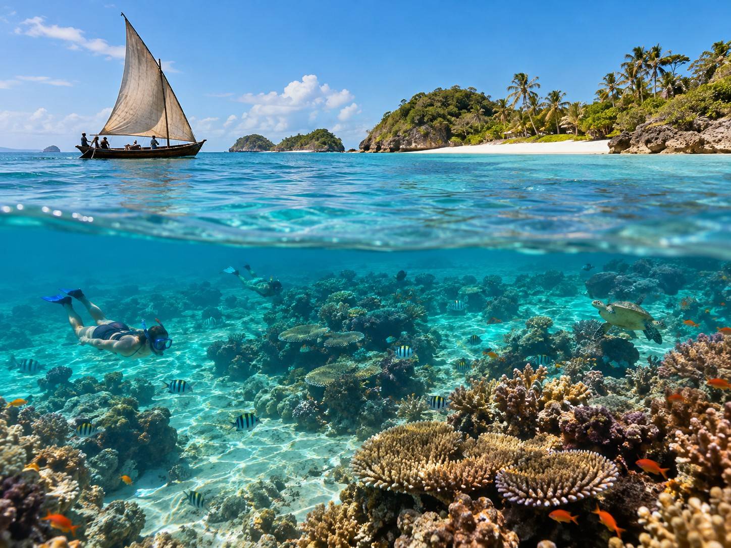 Split View Tropical Reef Adventure