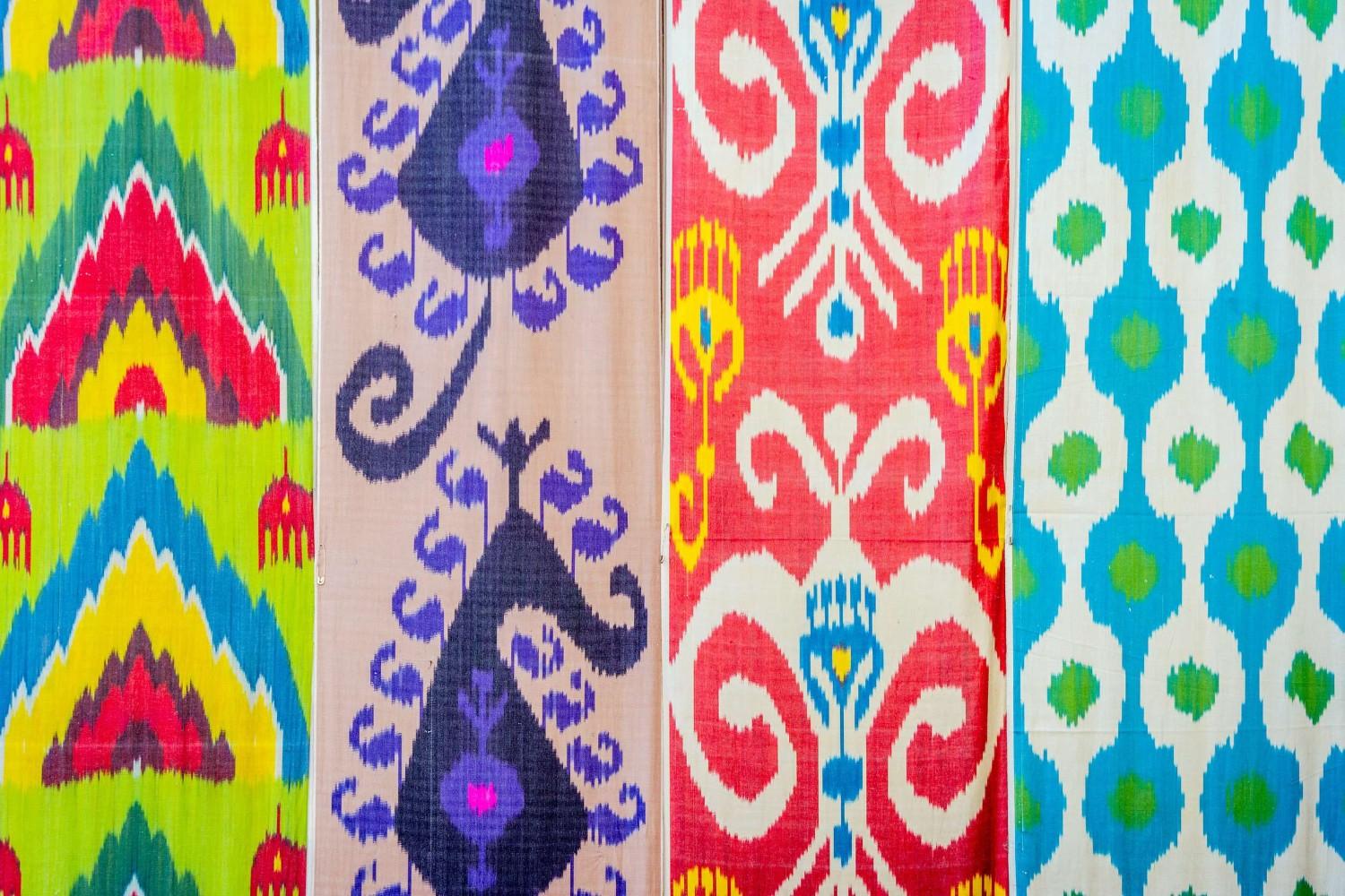 Uzbekistan Colourful Textiles