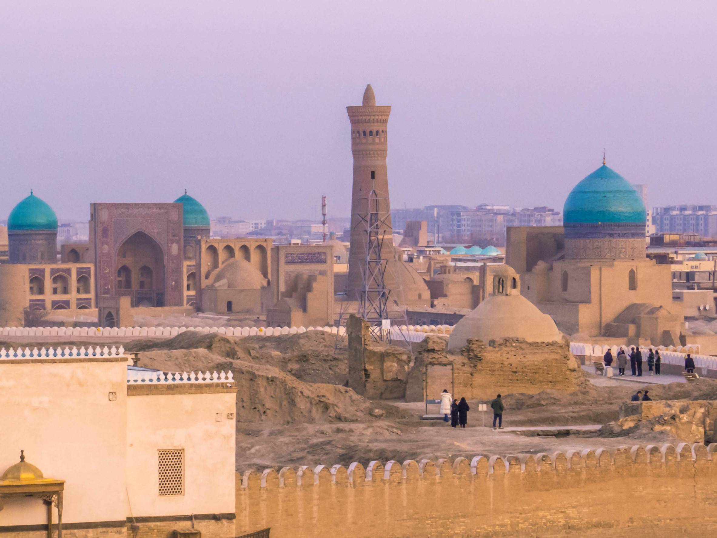 Wide view of Bukhara from a distance